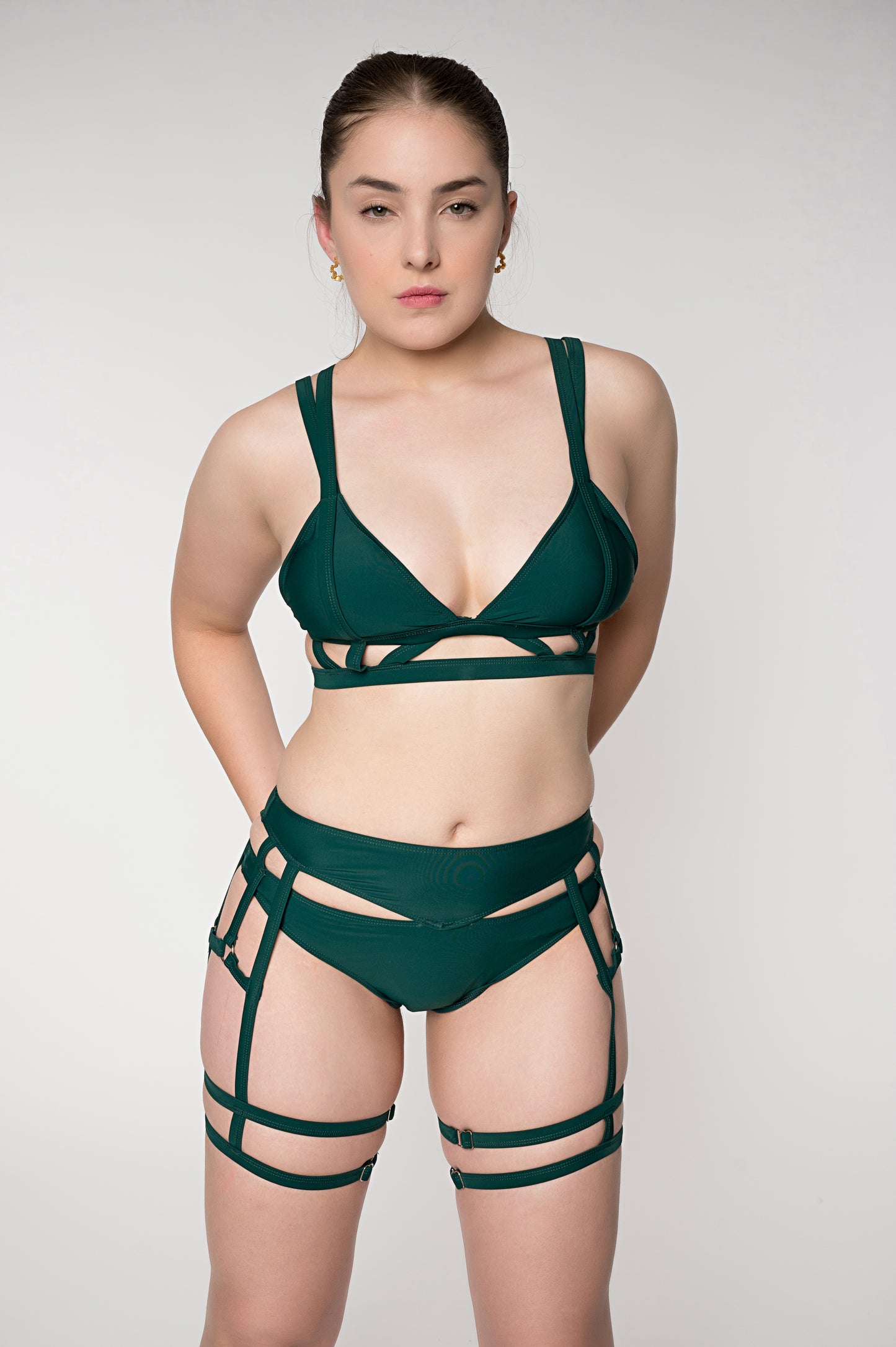 AVA HIGH WAIST BOTTOM GREEN