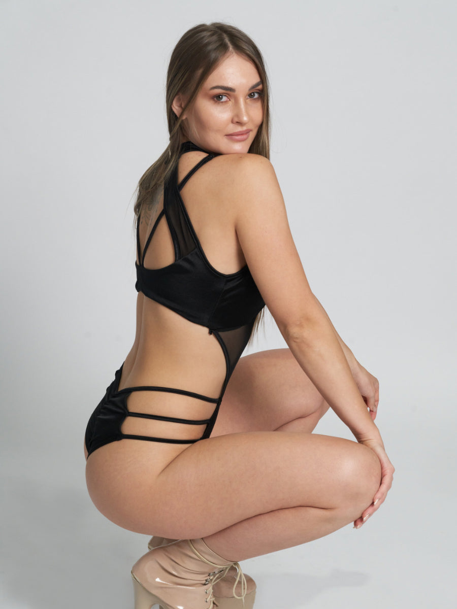 SABRINA BODYSUIT BLACK – ZASHA POLEWEAR